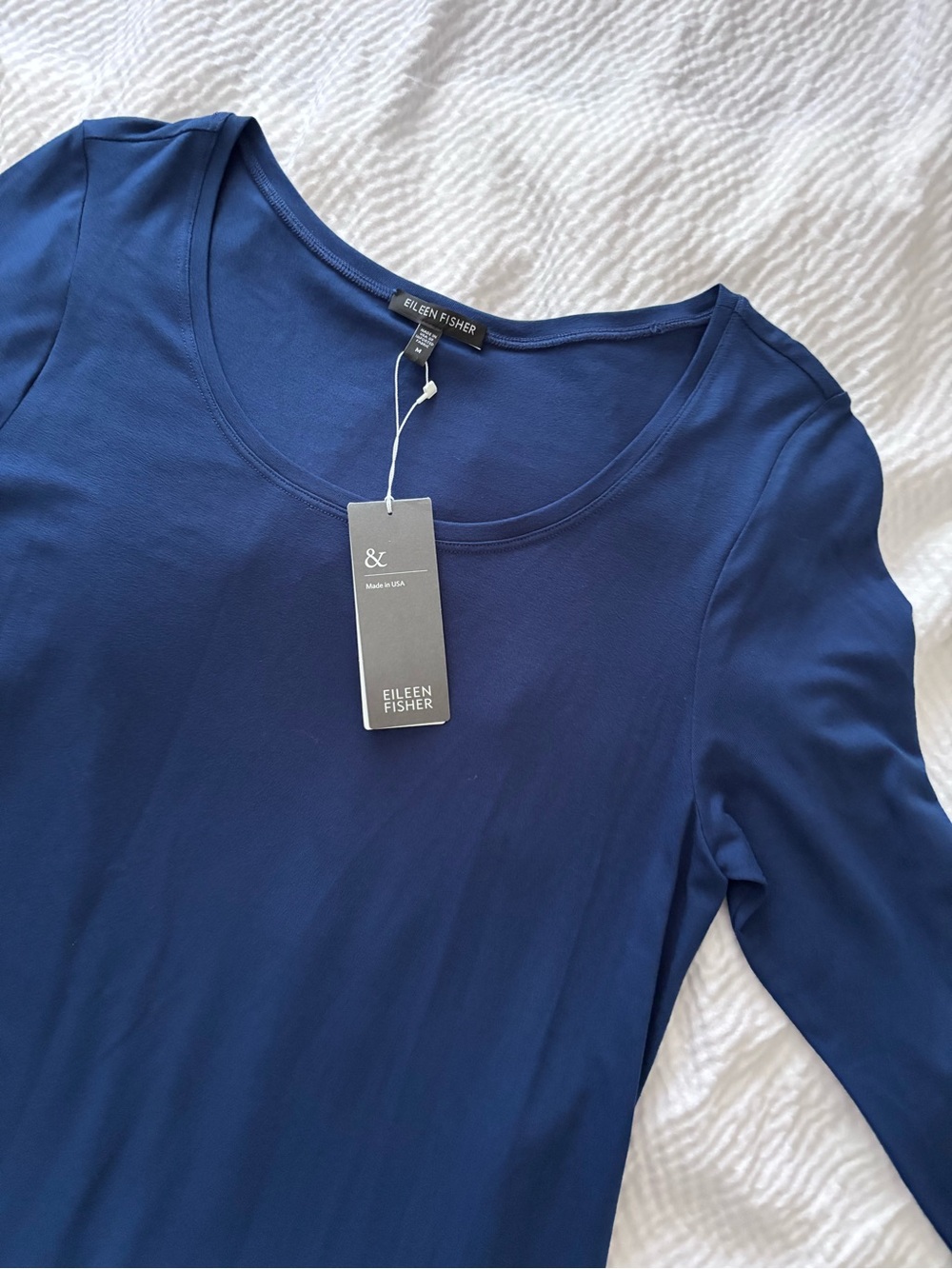 Eileen Fisher Minimalist Scoop Neck Shift Jersey Dress